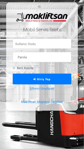 Android application Makliftsan Servis screenshort