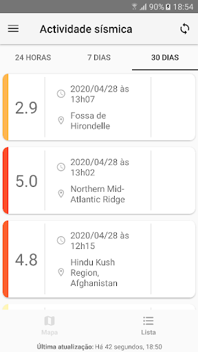 Sismos@IPMA Screen 2