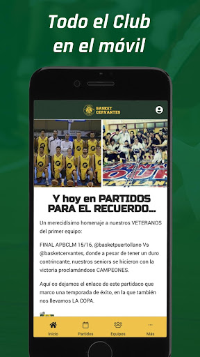 Android application Basket Cervantes screenshort