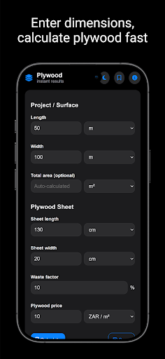 Plywood Calculator