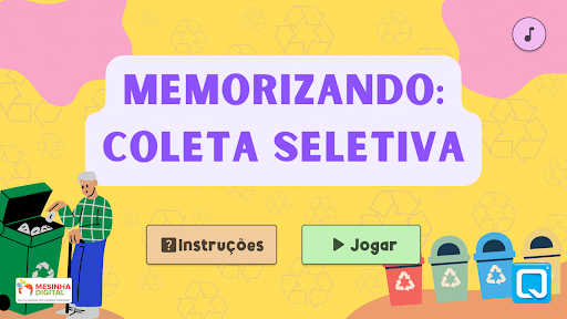 Android application Memorizando Coleta Seletiva screenshort