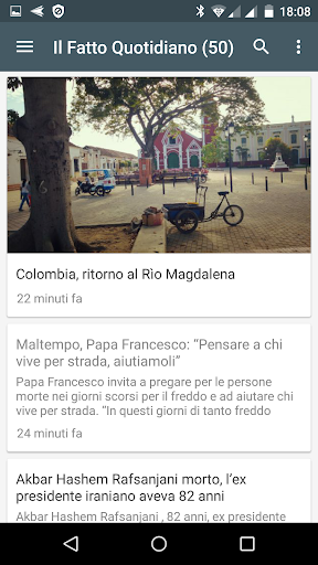 Android application Notizie Italia Ora screenshort