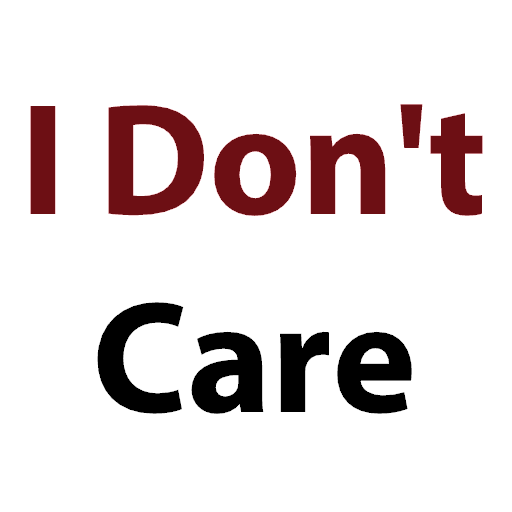 I Dont Care Quotes logo