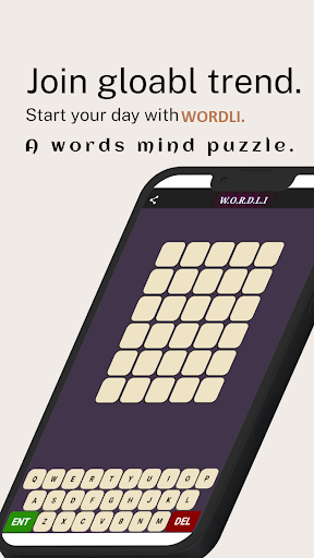 Android application WORDLI - Guess the Word screenshort