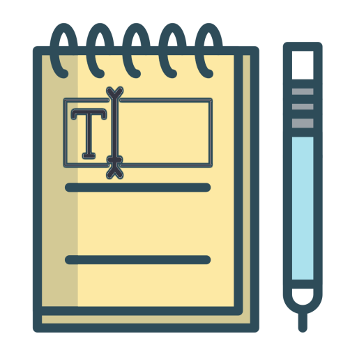 Notes creating and grouping logo