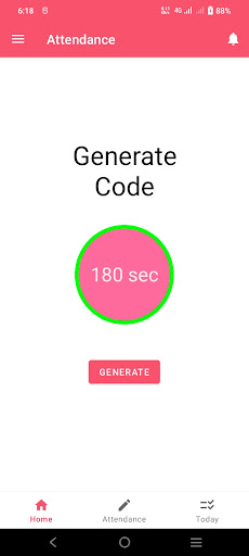 Android application Atten Teachers screenshort
