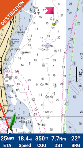 Aleutian Islands GPS Charts Screen 2
