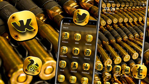 Android application Golden Bullets Theme screenshort