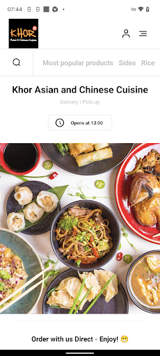 Android application Khor Asian and Chinese Cuisine screenshort