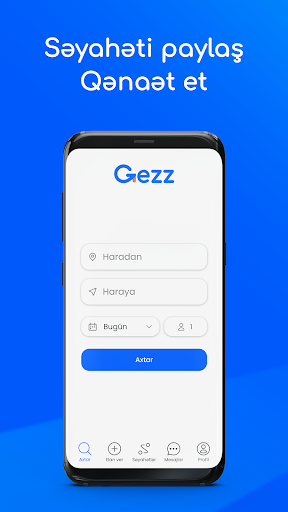 Android application Gezz: Sərfəli yol get! screenshort