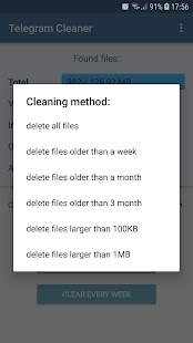 Cleaner for Telegram Screenshot