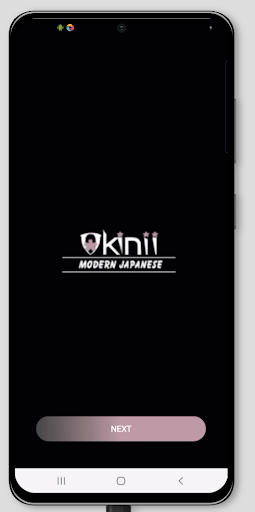 Android application Okinii Modern Japanese screenshort