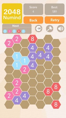 Numind - 2048 hexagon merge puzzle gameのおすすめ画像5