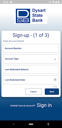 Dysart State Bank Mobile Screen 2