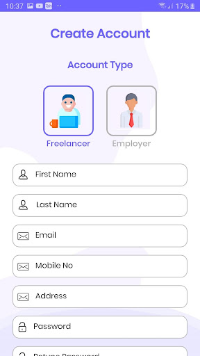 Android application Skill Connect screenshort