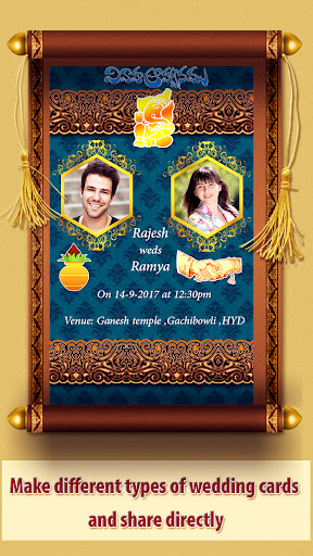 Android application Wedding Card Maker screenshort