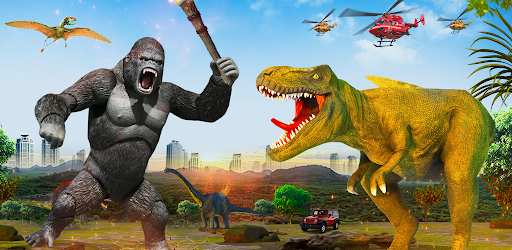 Dino Vs Gorilla Rampage