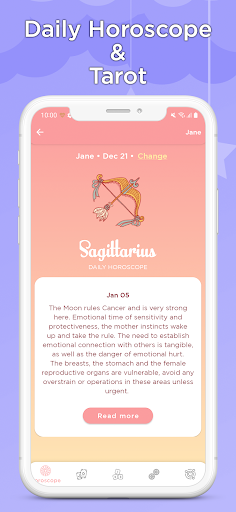 Android application Daily Horoscope & Tarot screenshort