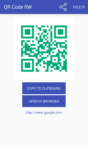 QR code RW Scanner Screen 3