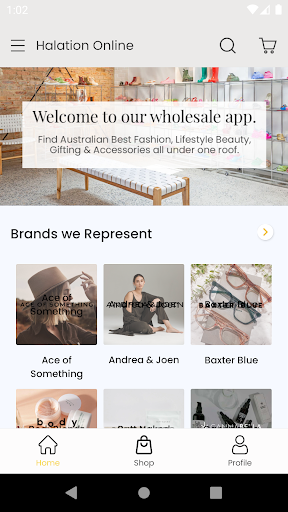 Android application Halation Online App screenshort