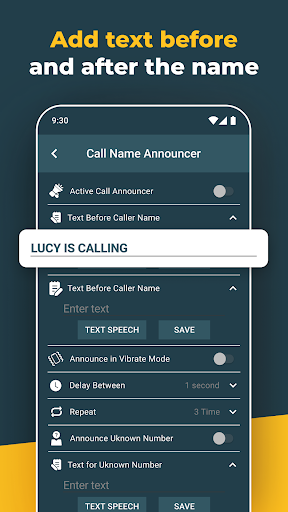 Caller Name Announcer App Screen 2