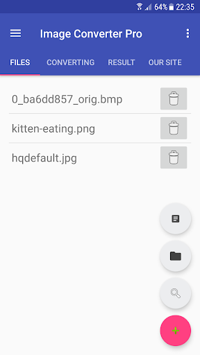Android application Image Converter screenshort