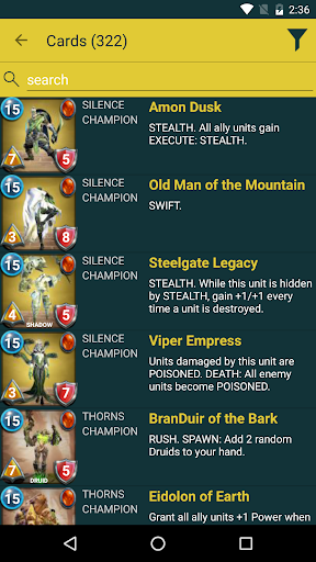 Android application Dragon Front Companion screenshort