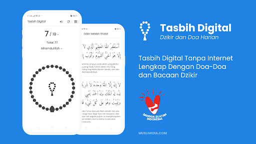 Android application Tasbih Digital Offline screenshort