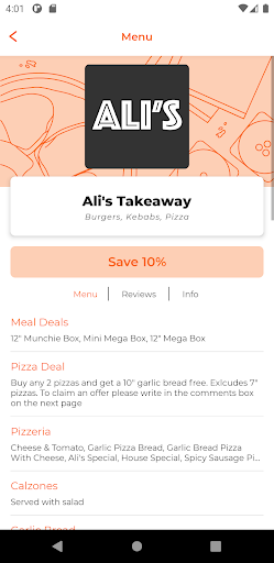 Alis Takeaway EH47 Screen 2