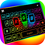 Cover Image of Download RGB Neon Spiral Keyboard Backg  APK