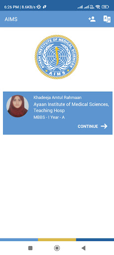AIMS Screen 3