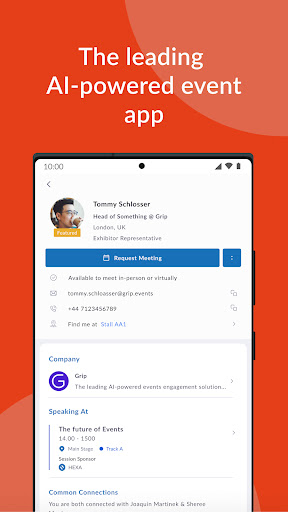 Android application Agriconnect Events screenshort