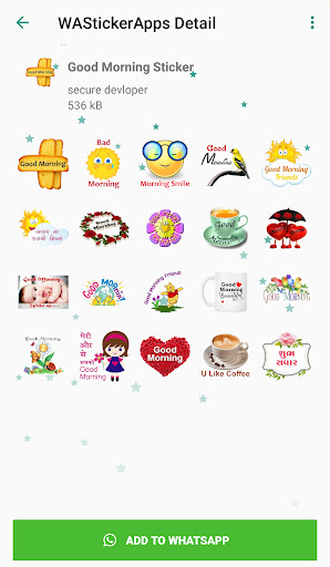 Good Morning Stickers screenshot 6