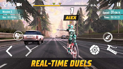 Bicycle Rider: Traffic Racingのおすすめ画像1