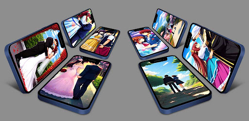 Android application anime couple wallpapers screenshort