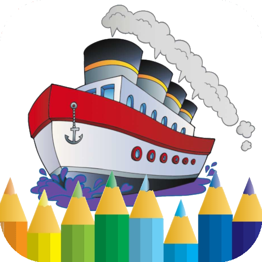 ferry coloring game logo