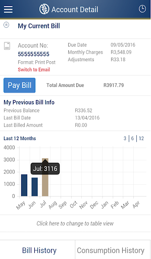 MyEskom Customer Screen 2