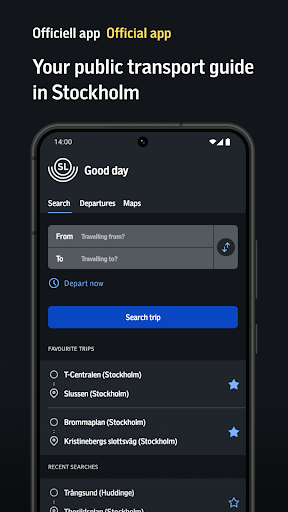 Android application SL-Journey planner and tickets screenshort