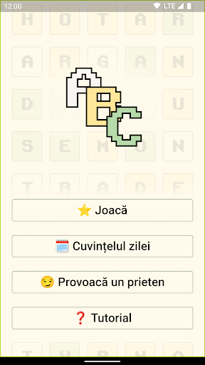 Android application Cuvințel screenshort