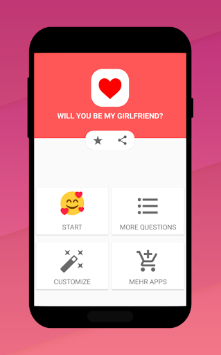 Will you be my girlfriend? Screen 2