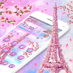 Cover Image of Download Romantic Pink Eiffel Tower Theme 1.1.3 APK
