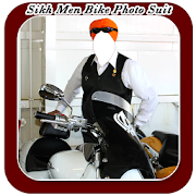 Sikh Men Bike Photo Suit