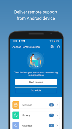 Android application HelpDesk Viewer screenshort