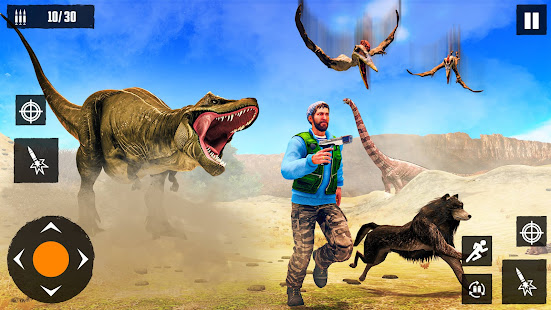 Скачать игру Dino Hunting Games 2021: Dinosaur Games Offline для Android бесплатно