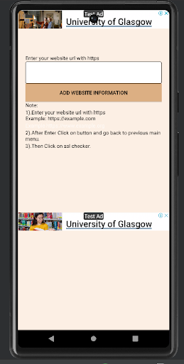 SSL Checker Manager Screen 3