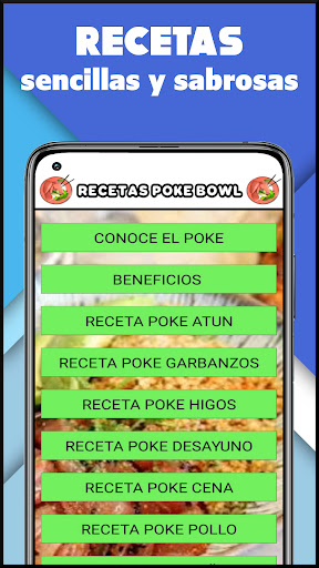Poke Recetas Bowl Screen 2