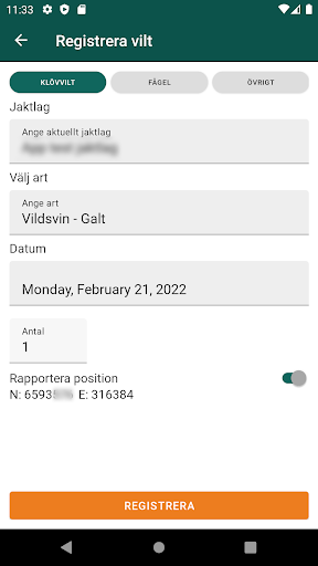 Viltdata Screen 3