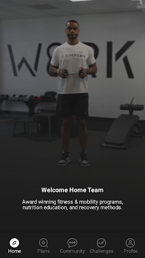 Android application J.Simpson Fitness screenshort
