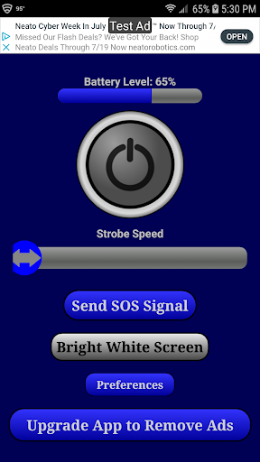 Android application Smart Safe LED Flashlight screenshort