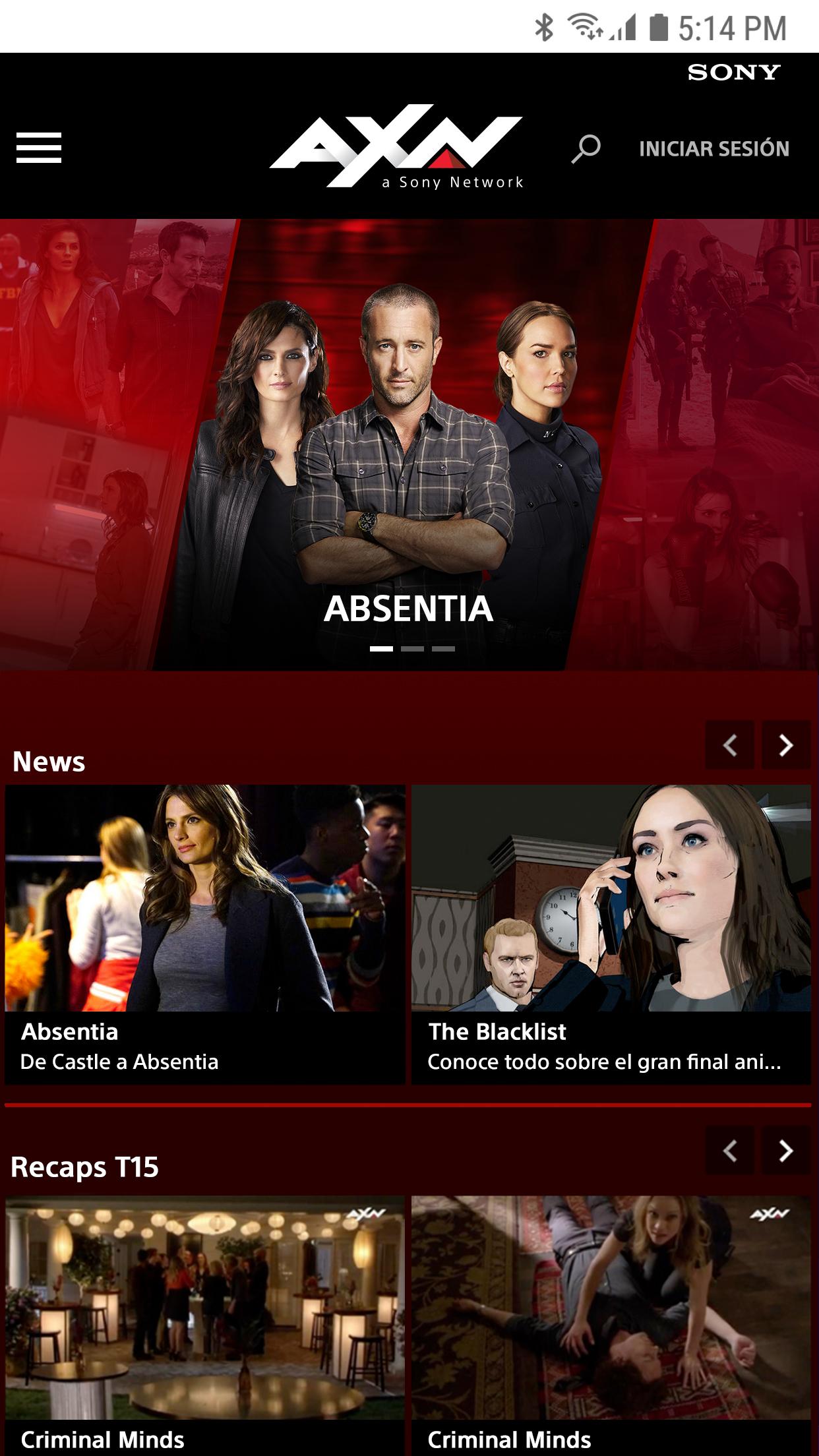 Android application AXN OLD screenshort